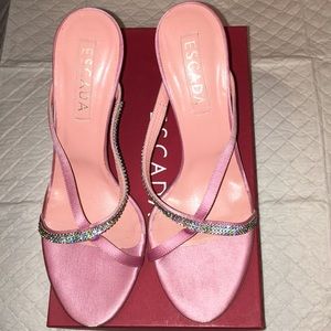 Escada GINA lavender crystal shoes